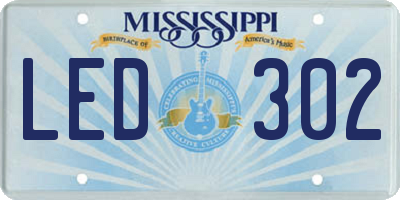 MS license plate LED302