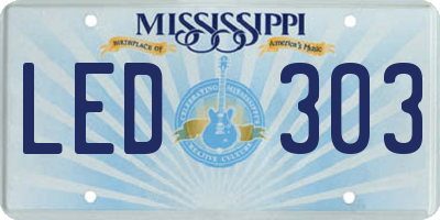 MS license plate LED303
