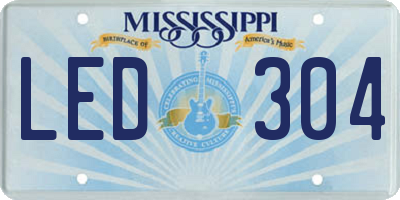 MS license plate LED304