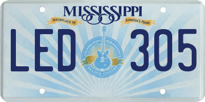 MS license plate LED305