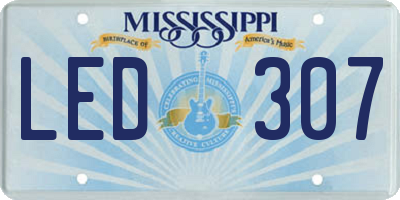 MS license plate LED307