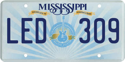 MS license plate LED309