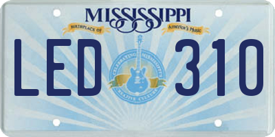 MS license plate LED310