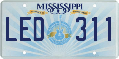 MS license plate LED311