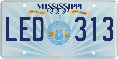 MS license plate LED313