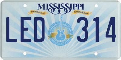 MS license plate LED314