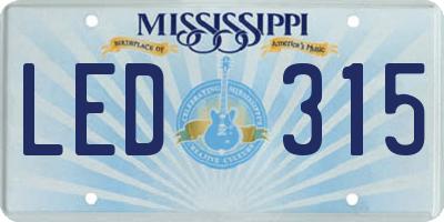 MS license plate LED315
