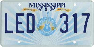 MS license plate LED317