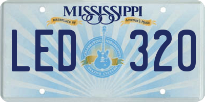 MS license plate LED320