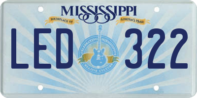MS license plate LED322