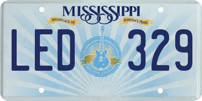MS license plate LED329