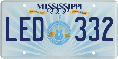 MS license plate LED332
