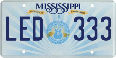 MS license plate LED333