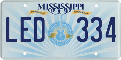 MS license plate LED334