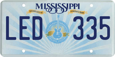 MS license plate LED335