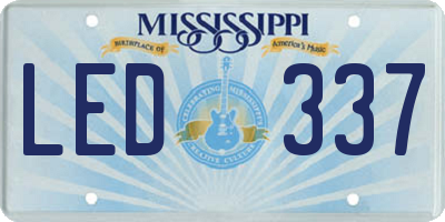 MS license plate LED337