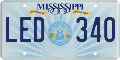 MS license plate LED340