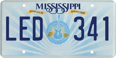 MS license plate LED341