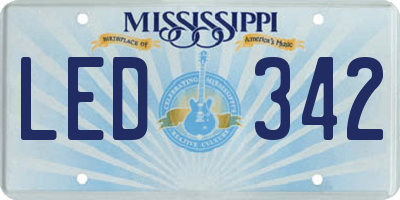 MS license plate LED342