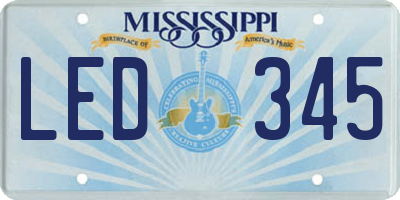 MS license plate LED345