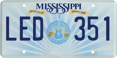 MS license plate LED351