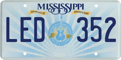 MS license plate LED352