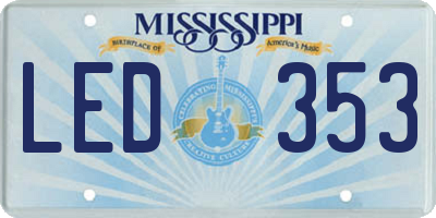 MS license plate LED353
