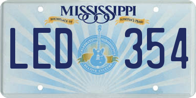 MS license plate LED354
