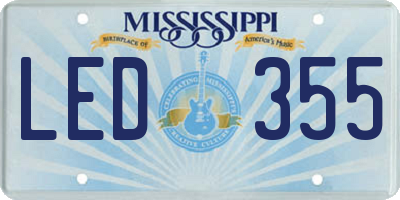 MS license plate LED355