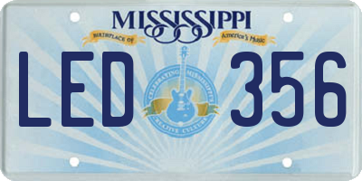 MS license plate LED356