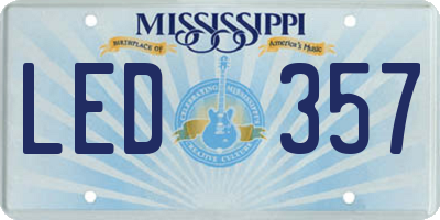 MS license plate LED357