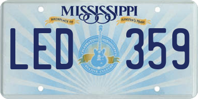 MS license plate LED359