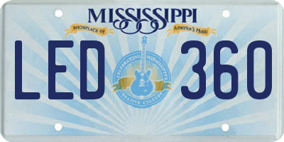 MS license plate LED360