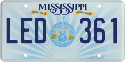 MS license plate LED361