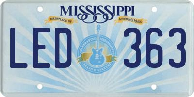 MS license plate LED363