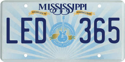 MS license plate LED365
