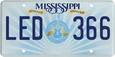 MS license plate LED366