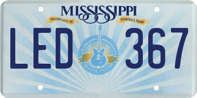 MS license plate LED367