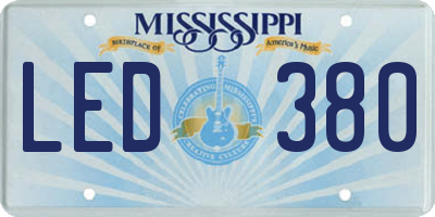 MS license plate LED380