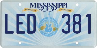 MS license plate LED381