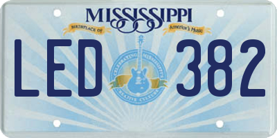 MS license plate LED382