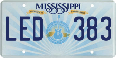 MS license plate LED383