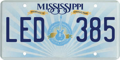 MS license plate LED385