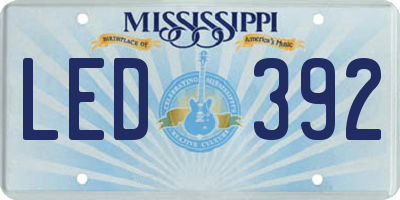 MS license plate LED392