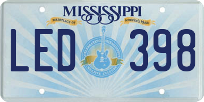 MS license plate LED398