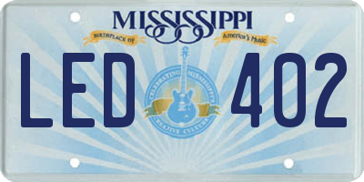 MS license plate LED402