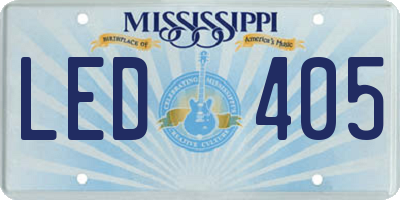 MS license plate LED405