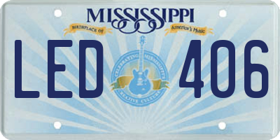 MS license plate LED406