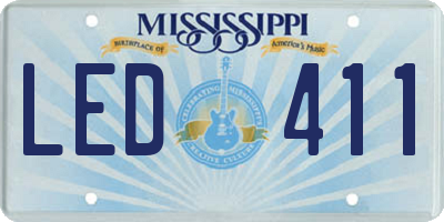 MS license plate LED411