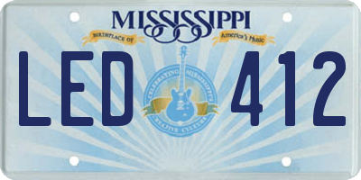 MS license plate LED412